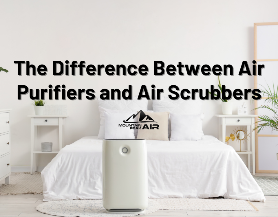 Bedroom with air purifier